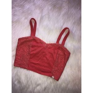 Hollister super cute and soft cropped tank😍